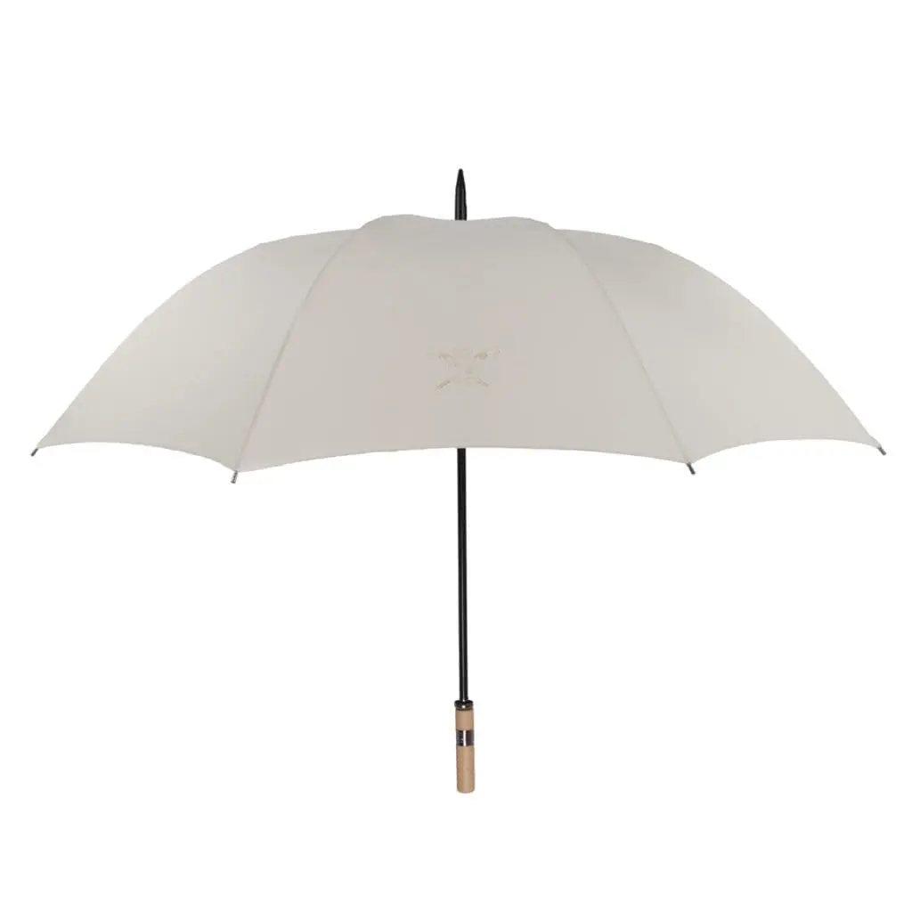 Parapluie de Cherbourg Golf sport ecru élégant, haut de gamme et solide