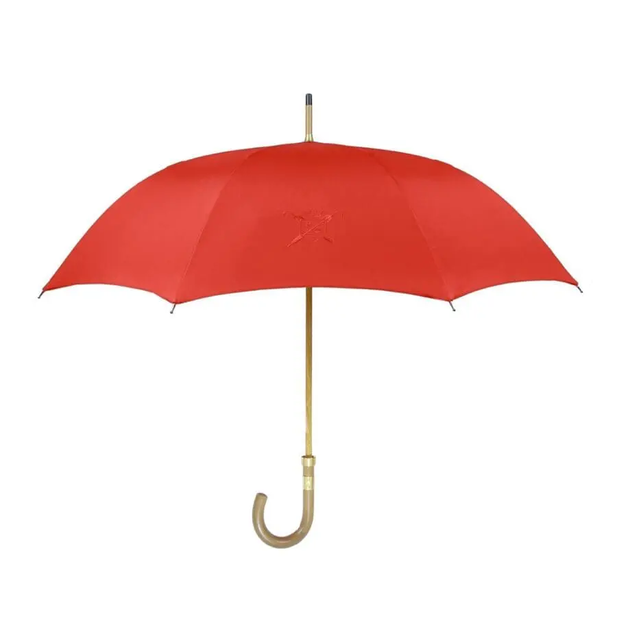 model milady red open curved handle