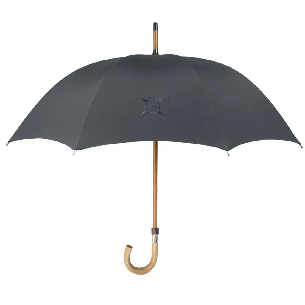 Parapluie de Cherbourg Milord anthracite pour homme élégant et raffiné
