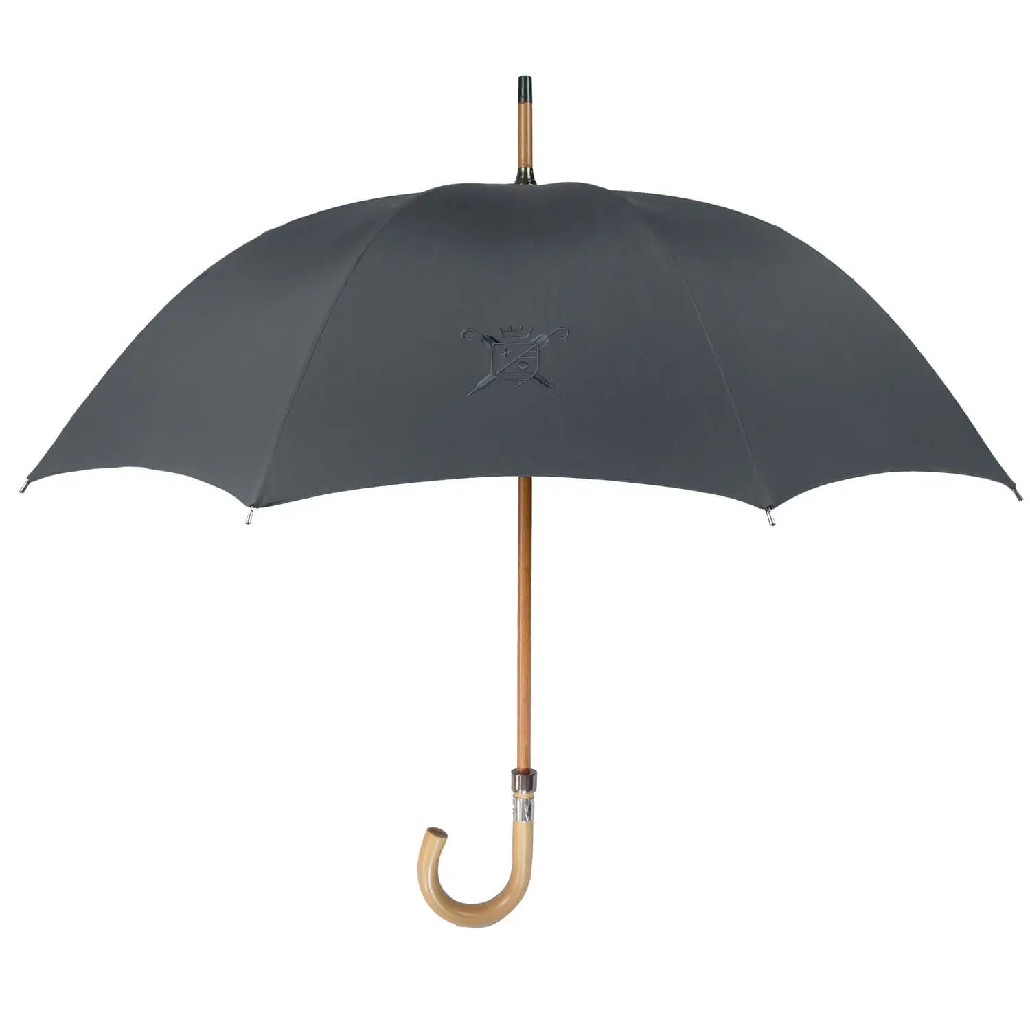 Cherbourg Milord anthracite umbrella for elegant and refined men
