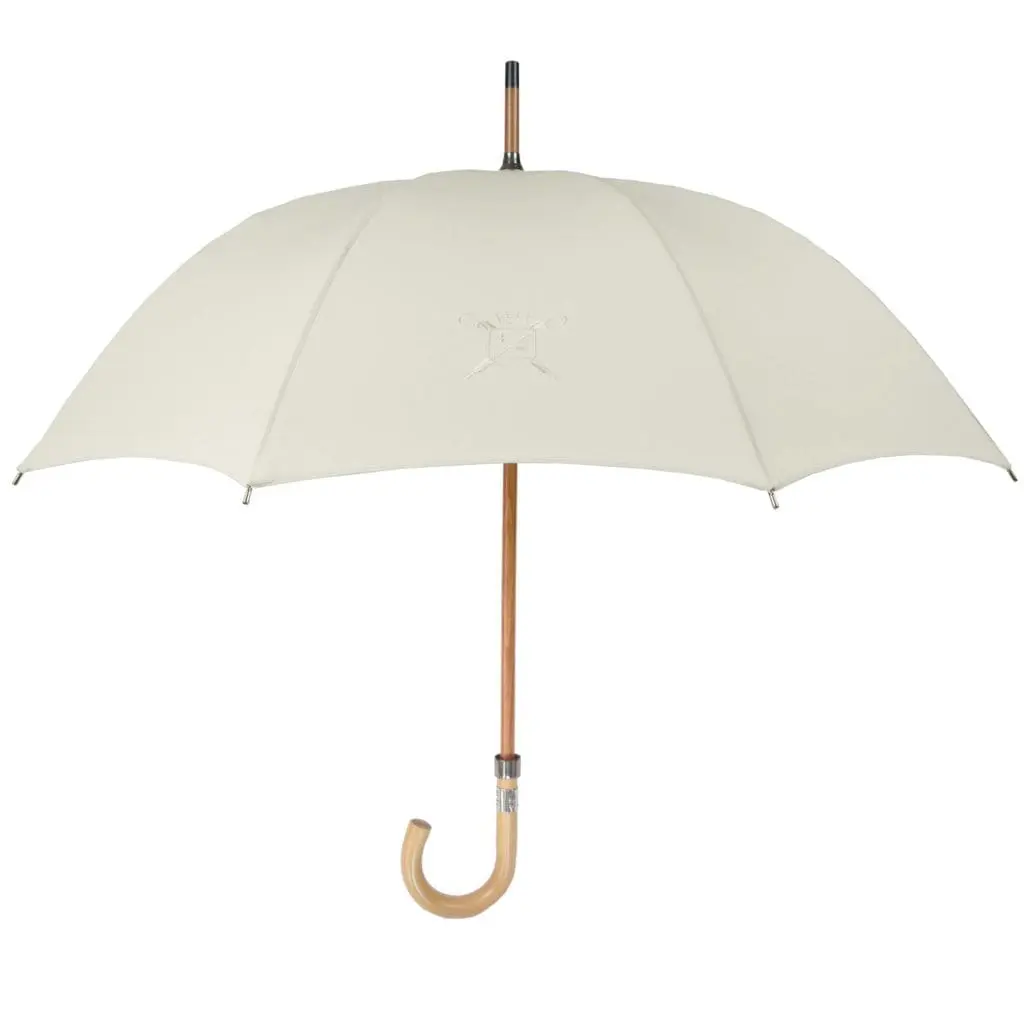Parapluie de Cherbourg Milord ecru pour homme élégant et raffiné