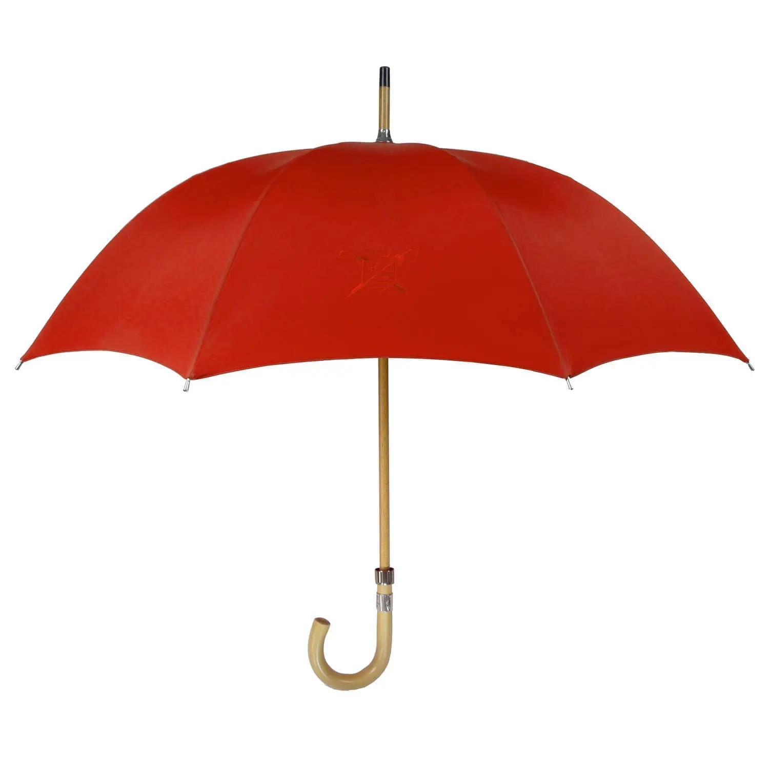Parapluie de Cherbourg Milord rouge pour homme élégant et raffiné