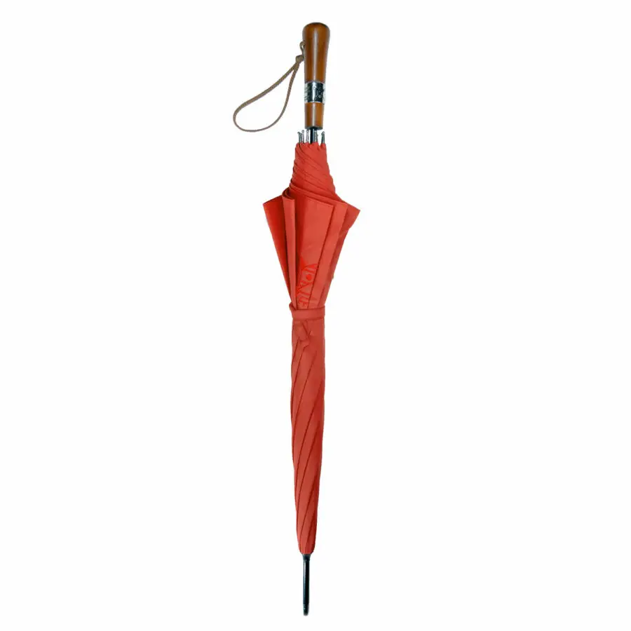 Antibourrasque umbrella straight handle red color close