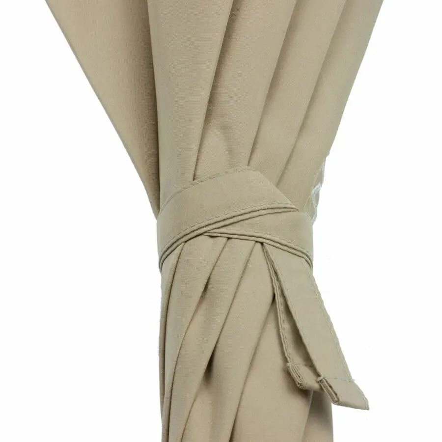 beige umbrella closure