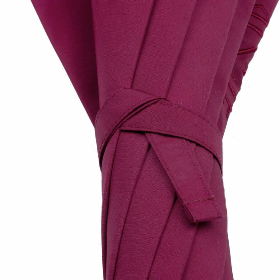 burgundy umbrella closure
