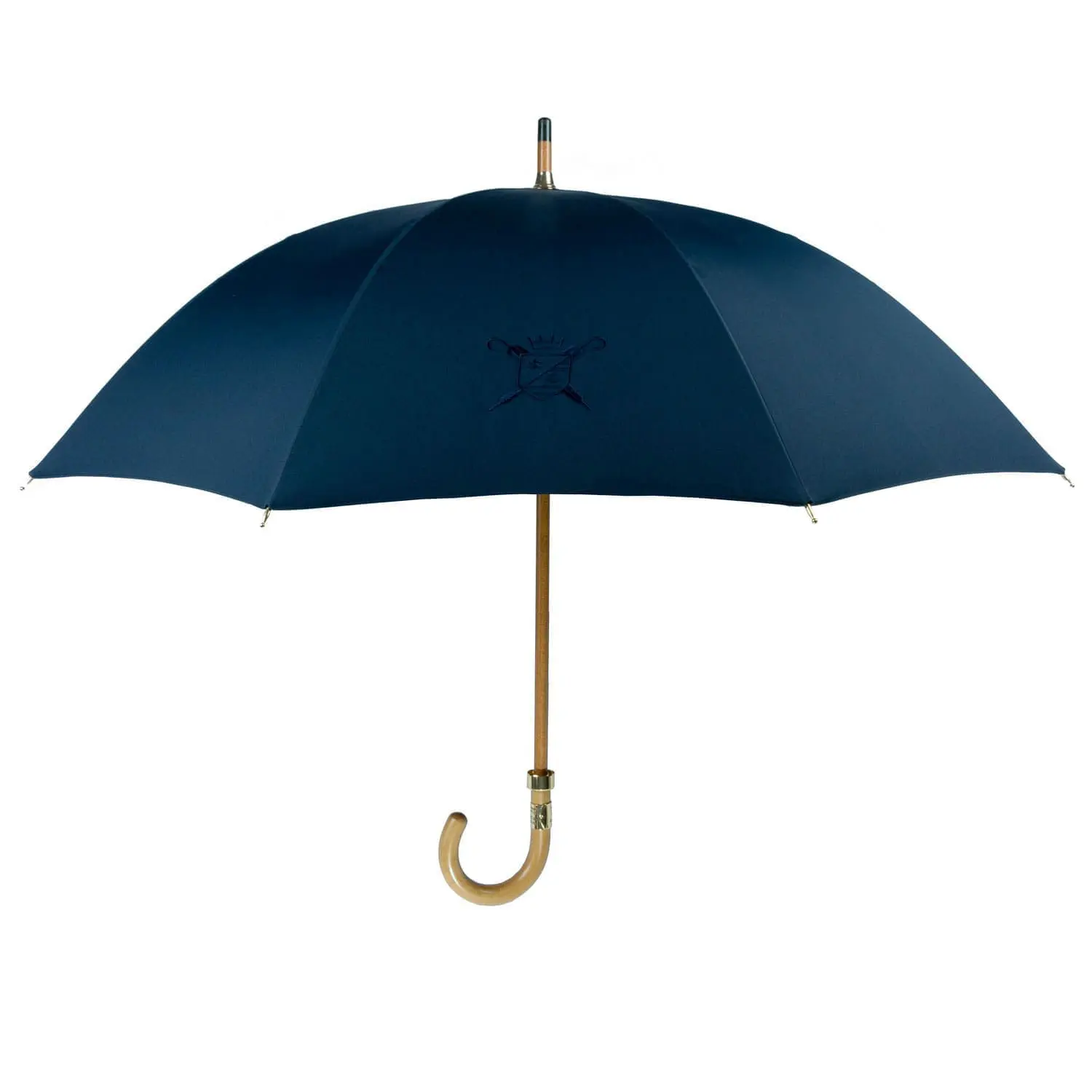 the-marine-lady Le Demoiselle open curved handle maple navy