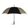 Open Black Kiplay black anti-storm umbrella open