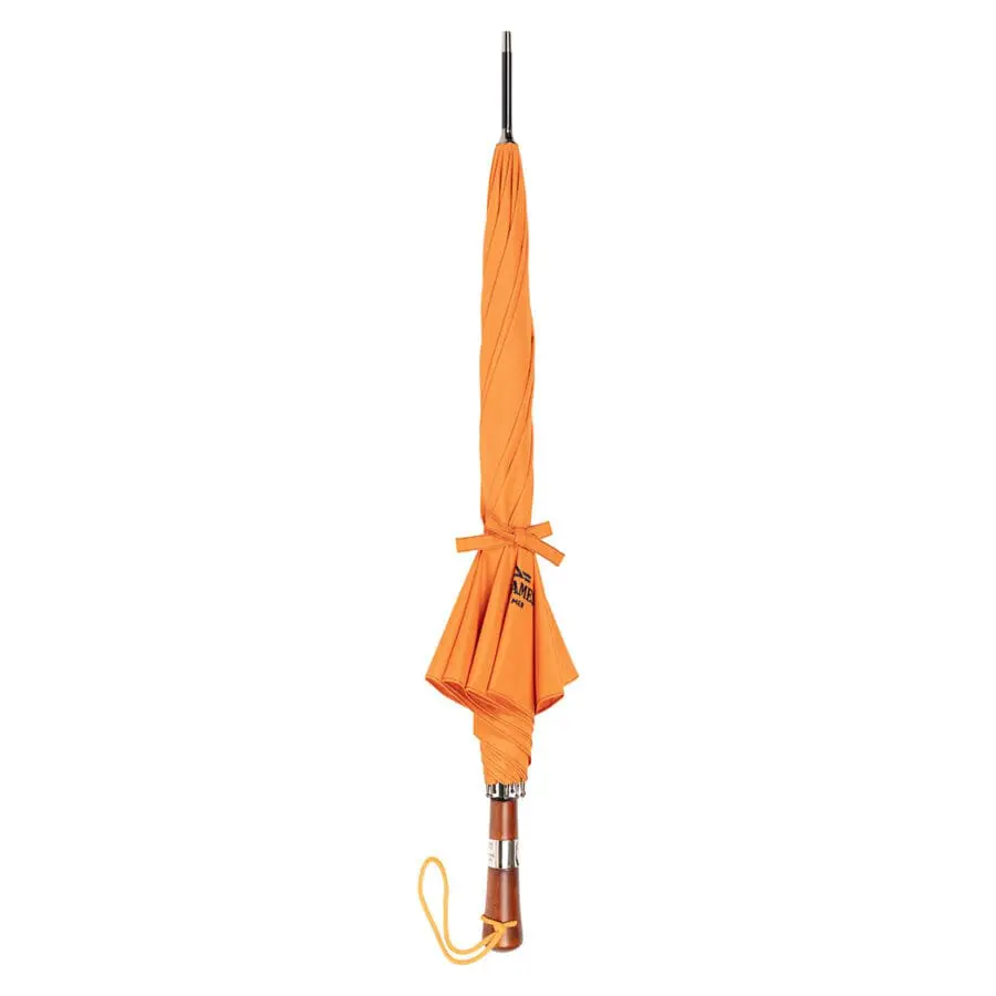 parapluie antibourrasque collaboration saint James orange fermé