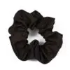 Upcycled brown scrunchie -Le Parapluie de Cherbourg- Atelier Boivin Paris