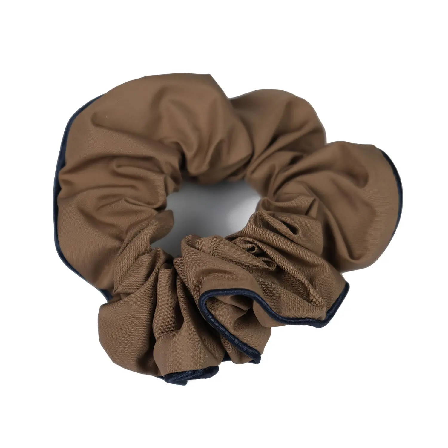 upcycled-mocha-scrunchie-Le Parapluie de Cherbourg-Atelier Boivin Paris