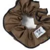 upcycled-mocha-scrunchie-Le Parapluie de Cherbourg-Atelier Boivin Paris