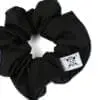Upcycled black scrunchie -Le Parapluie de Cherbourg- Atelier Boivin Paris