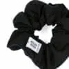 Upcycled black scrunchie -Le Parapluie de Cherbourg- Atelier Boivin Paris