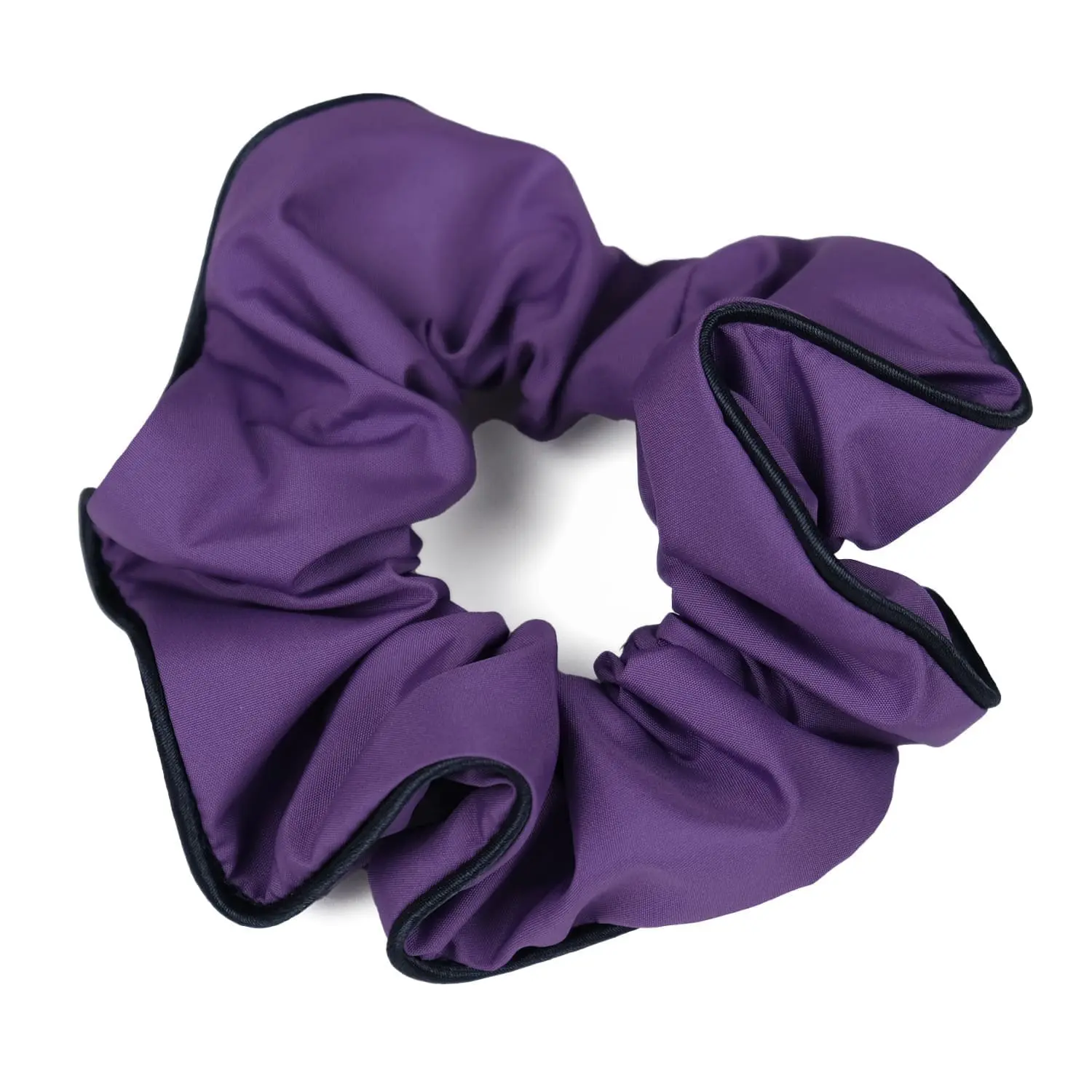 Chouchou upcyclé violet Le Parapluie de Cherbourg en collaboration avec Atelier Boivin Paris