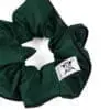 Upcycled green scrunchie Le Parapluie de Cherbourg in collaboration with Atelier Boivin Paris