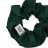 Upcycled green scrunchie Le Parapluie de Cherbourg in collaboration with Atelier Boivin Paris