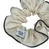 Upcycled scrunchie - ecru -Le Parapluie de Cherbourg- Atelier Boivin Paris