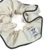 Upcycled scrunchie - ecru -Le Parapluie de Cherbourg- Atelier Boivin Paris