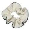 Upcycled scrunchie - ecru -Le Parapluie de Cherbourg- Atelier Boivin Paris