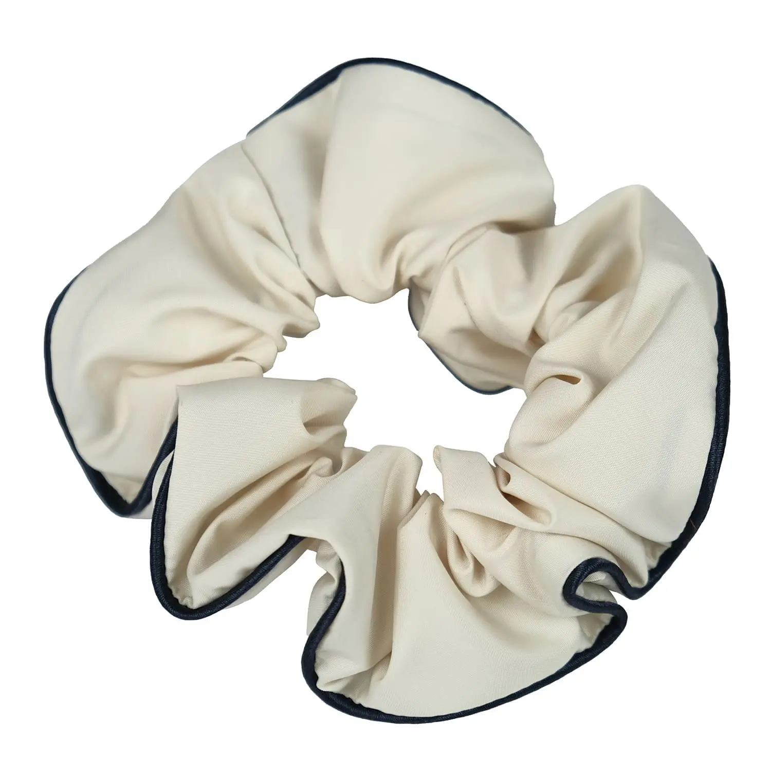 Upcycled scrunchie - ecru -Le Parapluie de Cherbourg- Atelier Boivin Paris