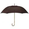 parapluie-pebroque-brun-ouvert-poignee-courbe parapluie le pébroque brun ouvert
