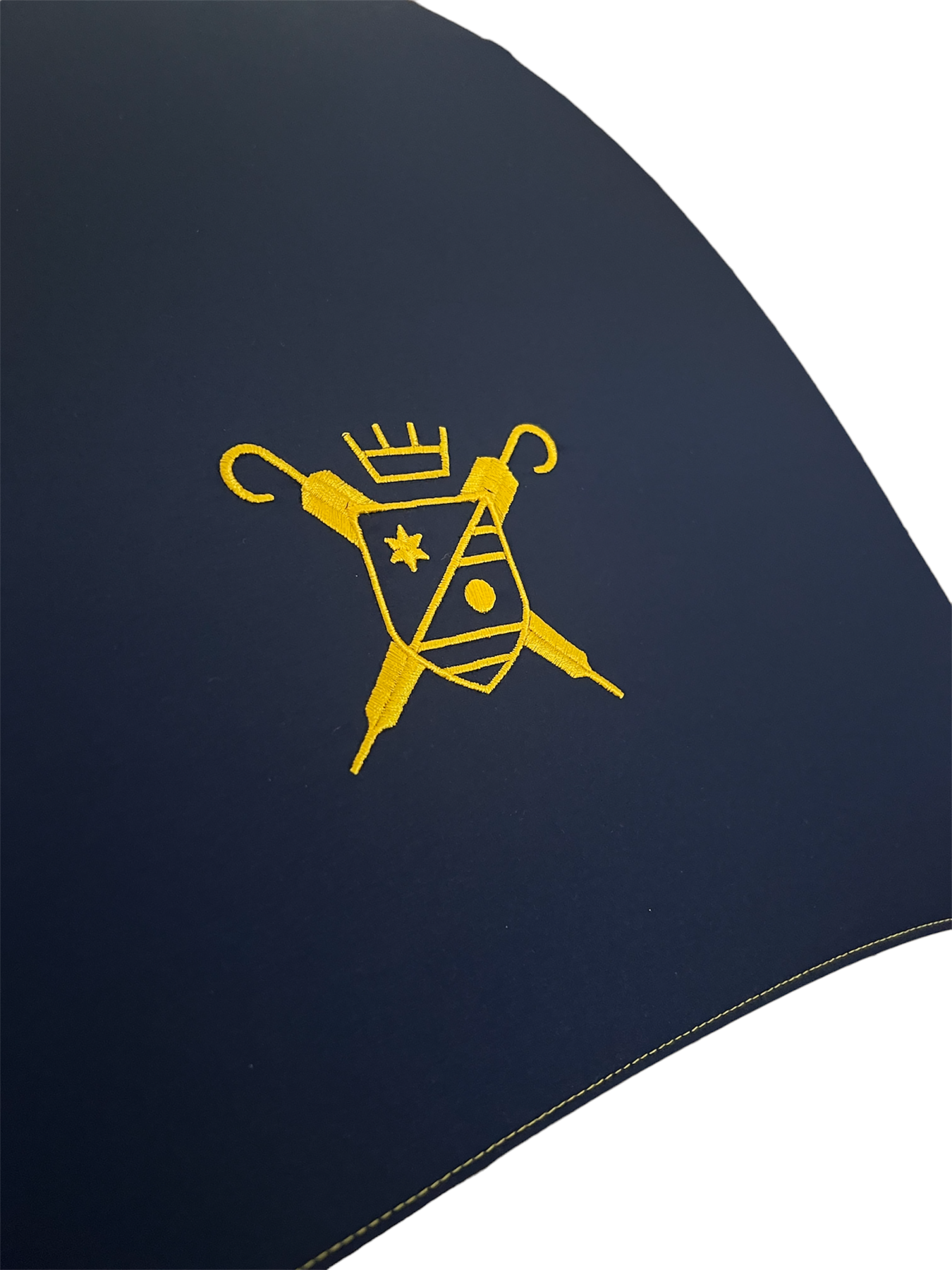 Yellow Logo on Navy