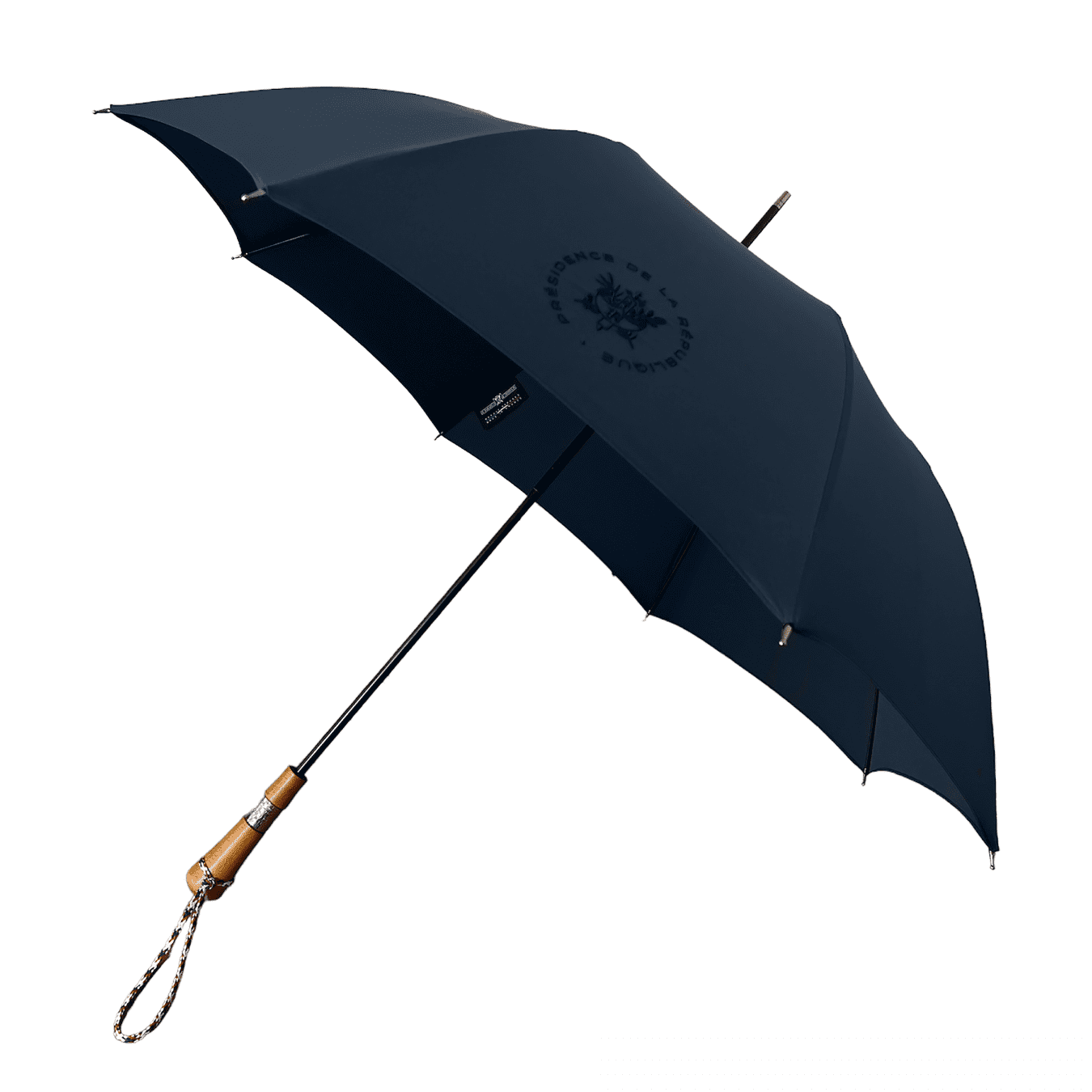 parapluie antibourrasque élyséen couleur marine ouvert