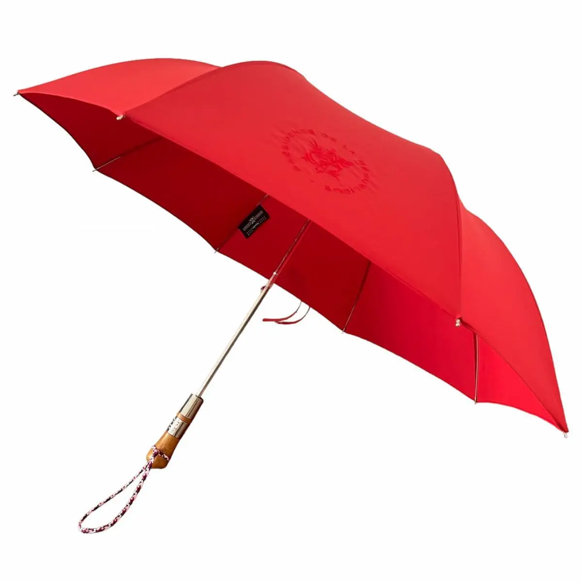 Elysee Voyageur Rouge 1 ouvert parapluie voyageur élysée rouge