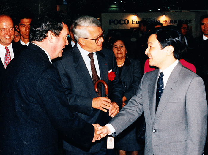 Crown Prince of Japan meets the real Cherbourg