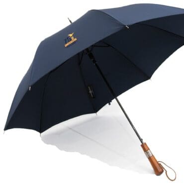 Parapluie antibourrasque collector 75e D-DAY - Navy - poignée droite- charme du jura - brodé 75e anniversaire D-DAY