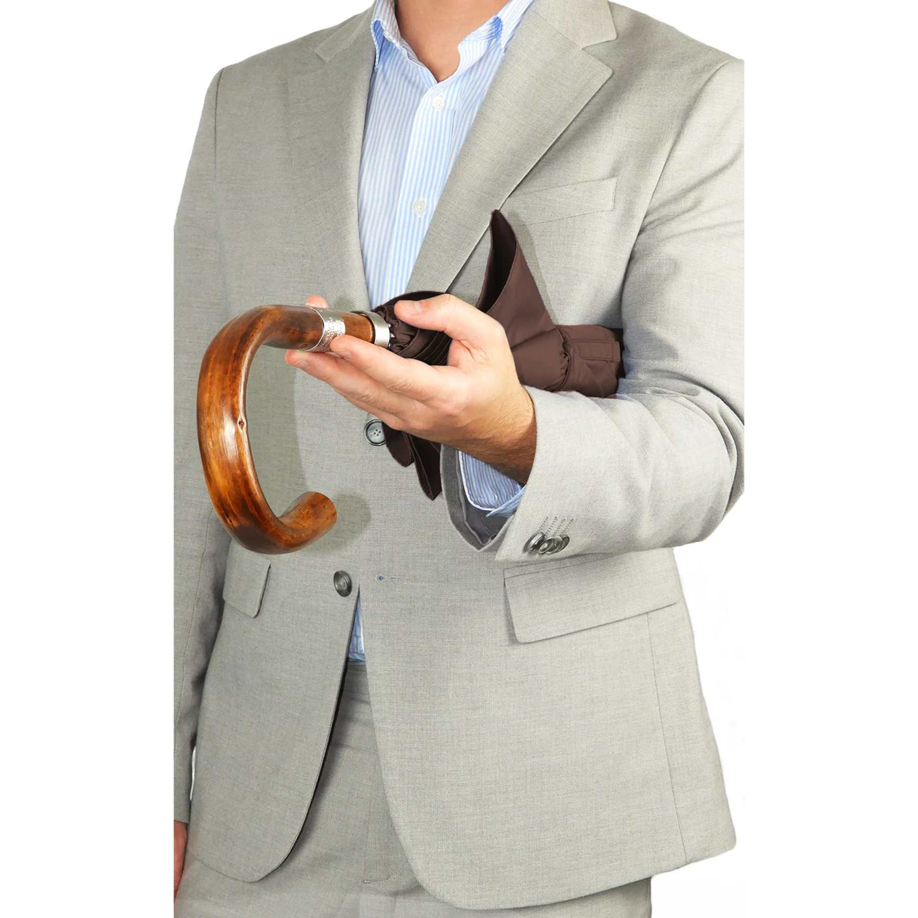 Parapluie Gentleman Marron
