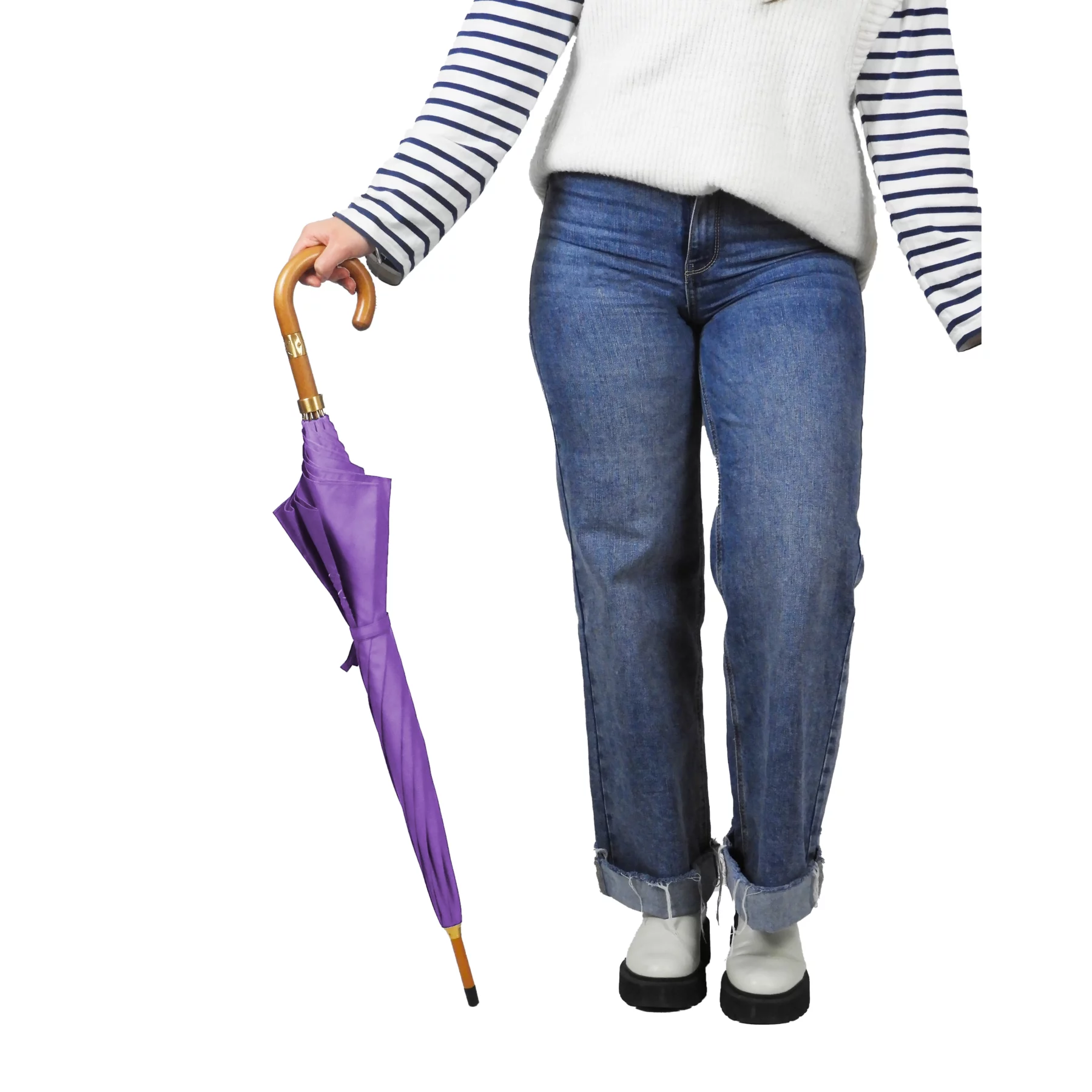 Parapluie Canne Ville Violet