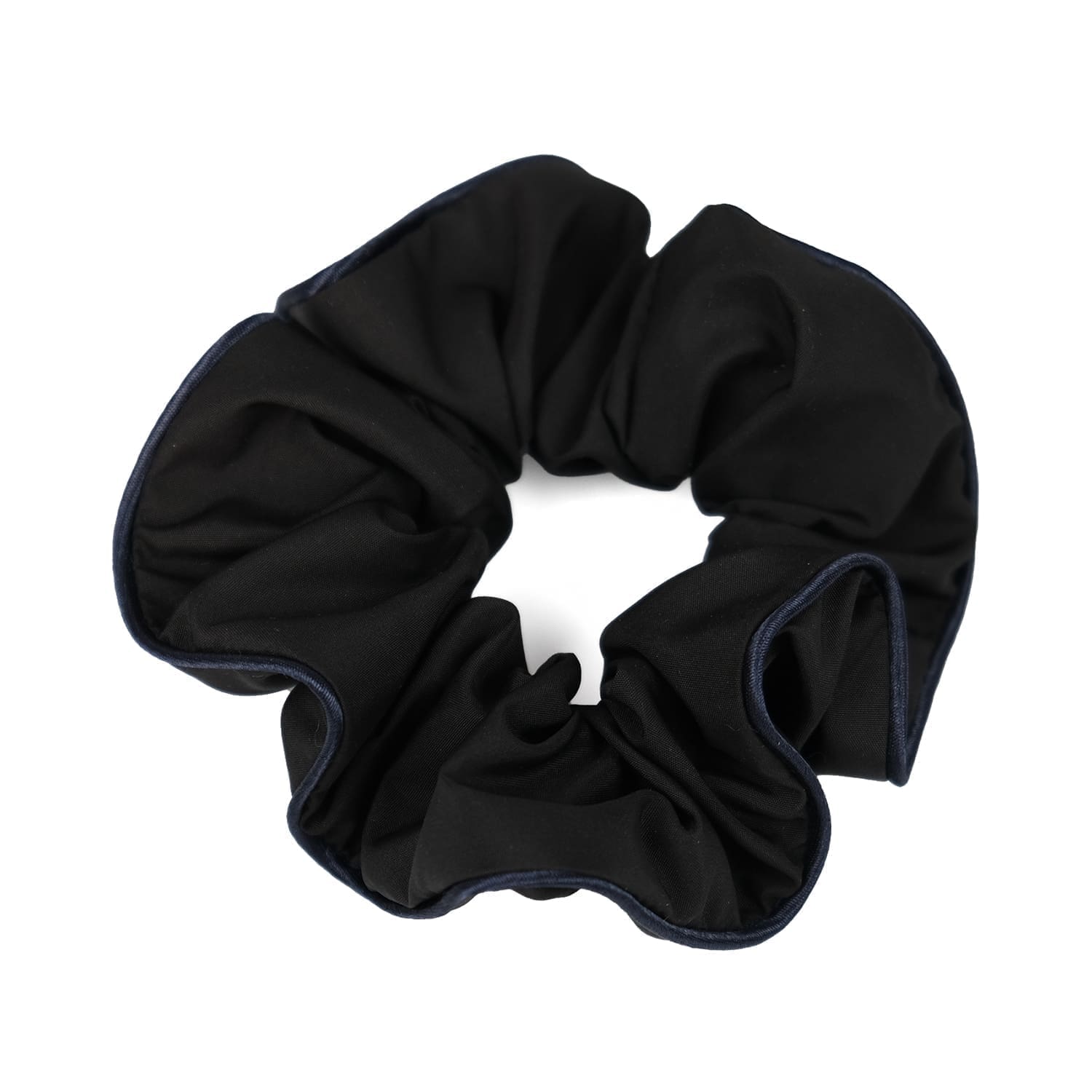 chouchou-upcyclé-noir-Le Parapluie de Cherbourg-Atelier Boivin Paris