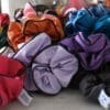 Chouchou upcyclé Le Parapluie de Cherbourg en collaboration avec Atelier Boivin Paris