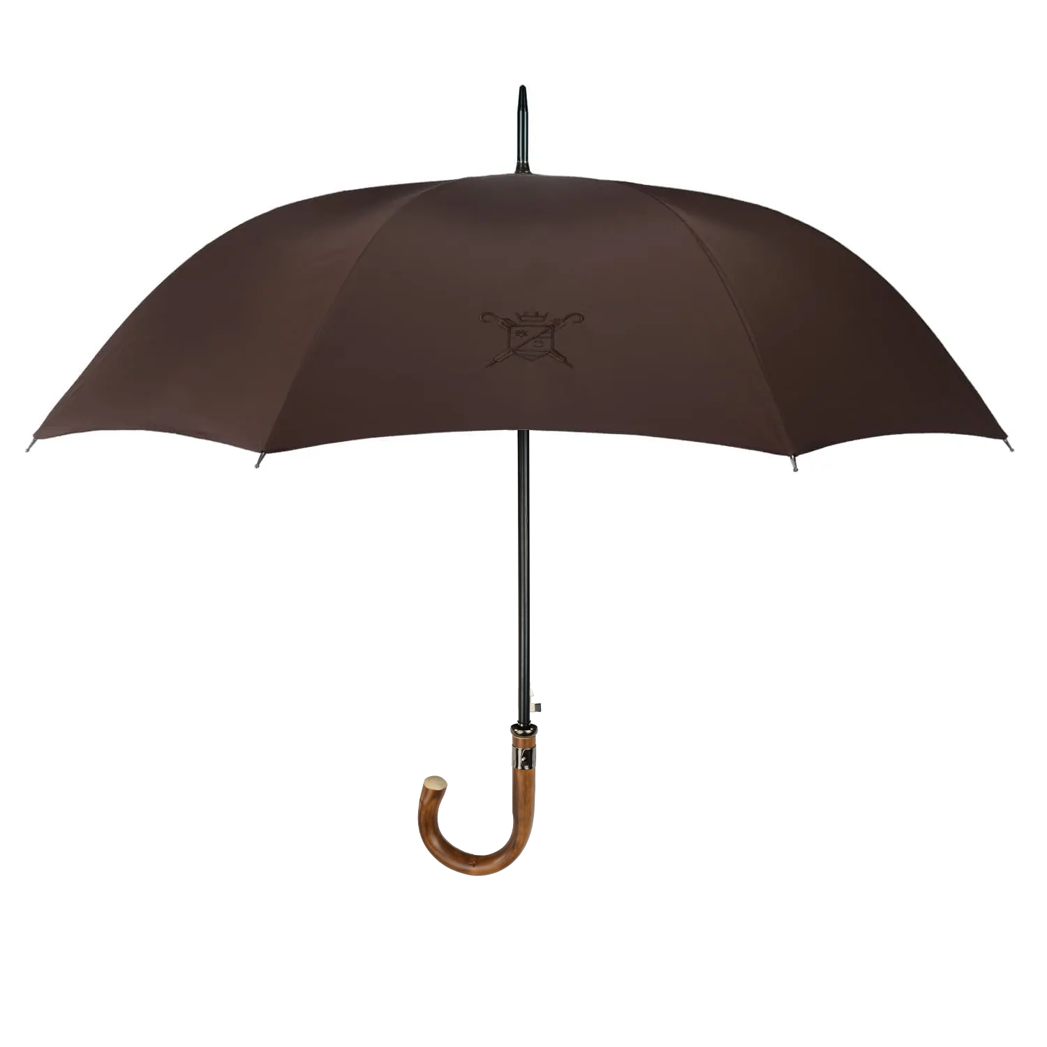 Brown Sports Umbrella Open Curved Handle.jpg